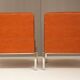 Pair of armchairs in leatherette and chrome from the 70s