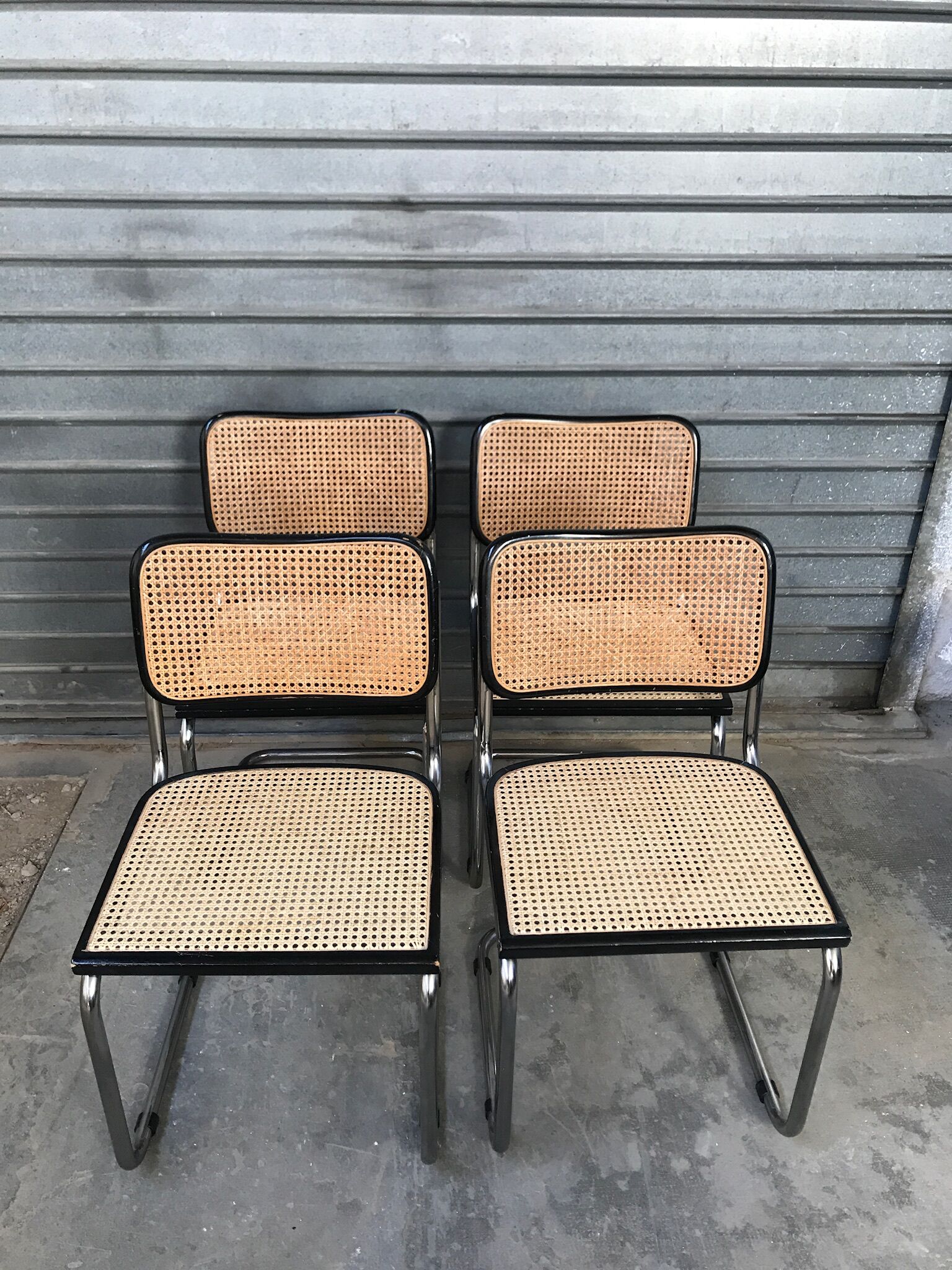 4 chairs  Marcel Breuer