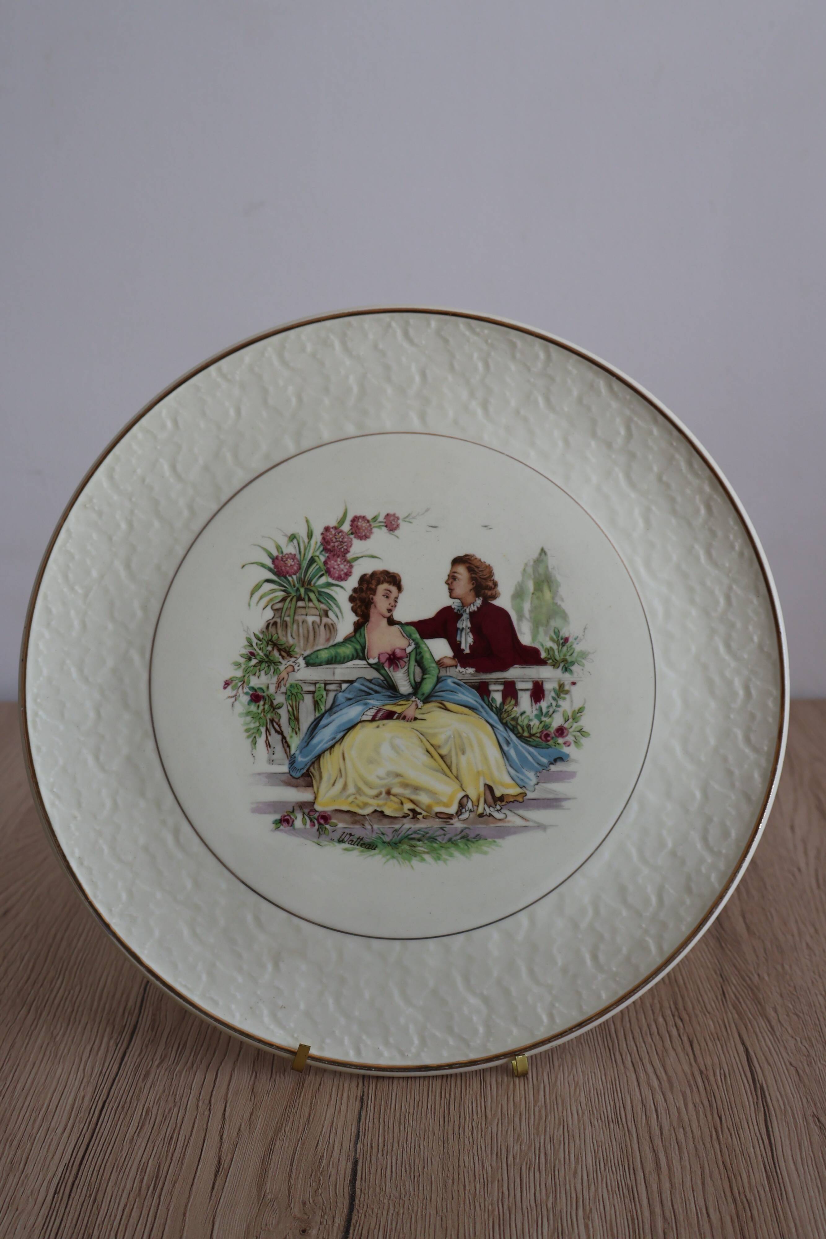 Cake dish collection Watteau St. Amand