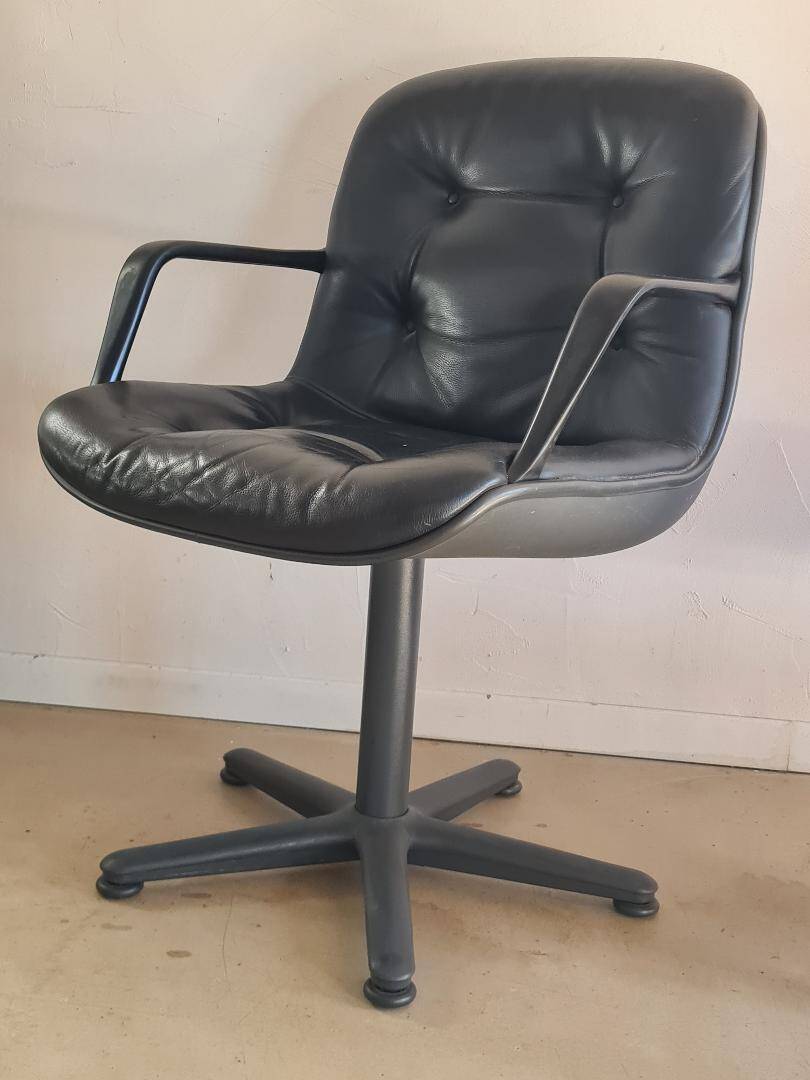 Stellcase Strafor Randall Buck DLG armchair by Pollock for Knoll