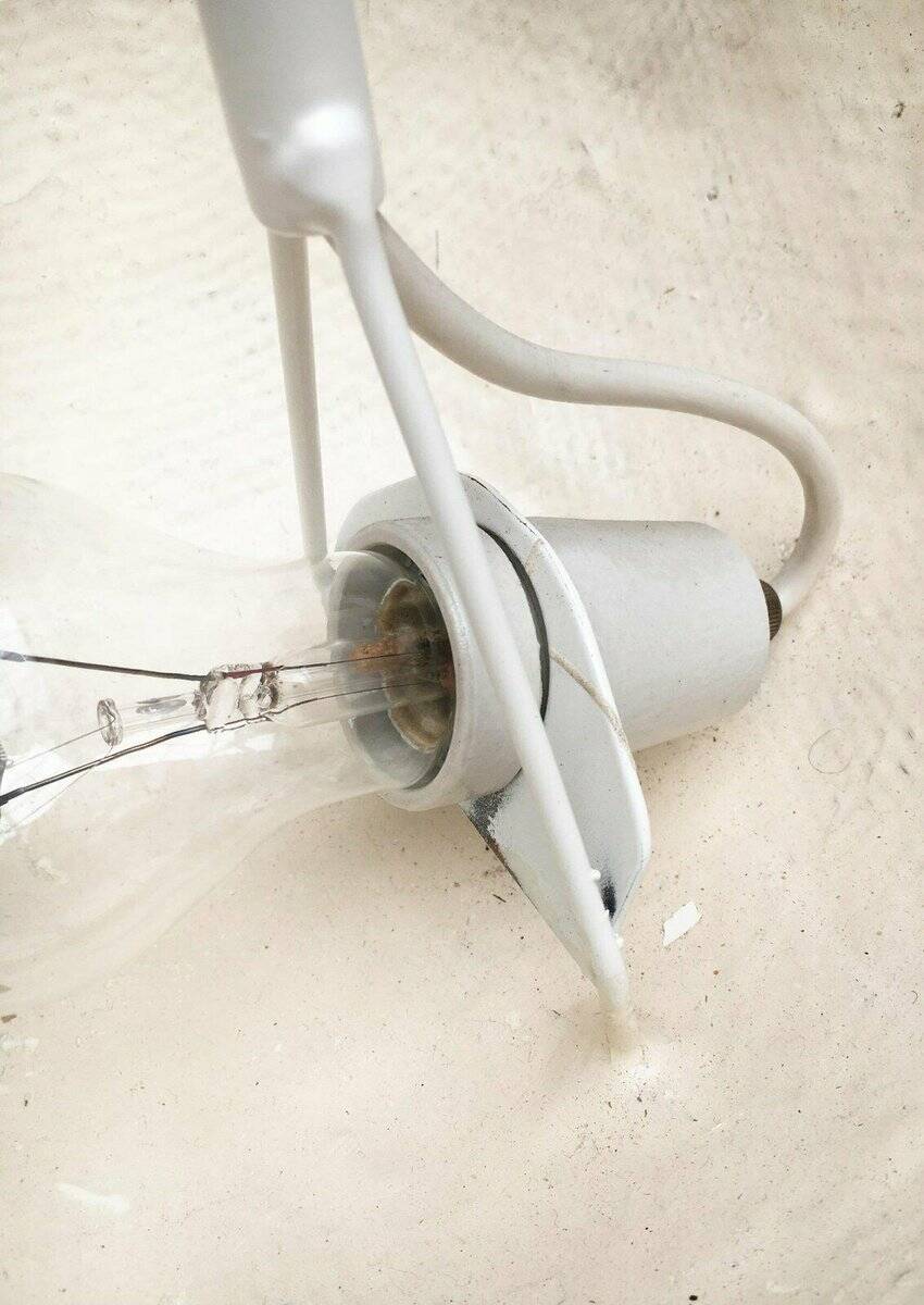 Mid-century modern style fiberglass pendant light, 1960s, set of 2.