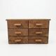 Antique workshop furniture with 6 drawers