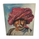 Orientalist portrait the man in the pink turban