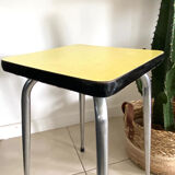 Yellow Formica stool