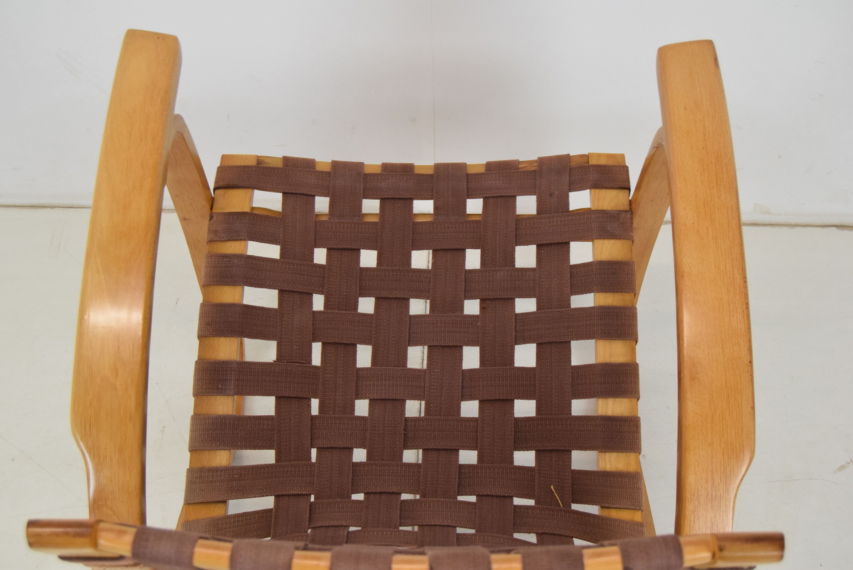 Bent Beechwood Armchair,Design Jan Vaněk,1930's.