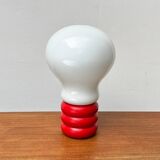 Giant table lamp or floor lamp in the shape of a light bulb from the mid-century German space age by Ingo Maurer for M Design, 1960s.