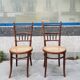 Paire de chaises bistrot Joseph Hoffman