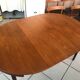 Extension table and 4 chairs by Hans Olsen edited by Frem Rolje