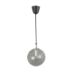 Small chrome Limburg pendant light with glass ball, Germany, 1970s.