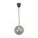 Small chrome Limburg pendant light with glass ball, Germany, 1970s.