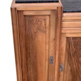Parisian art deco buffet walnut brut massive 1920