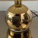Lampe vintage boule en metal doré années 70