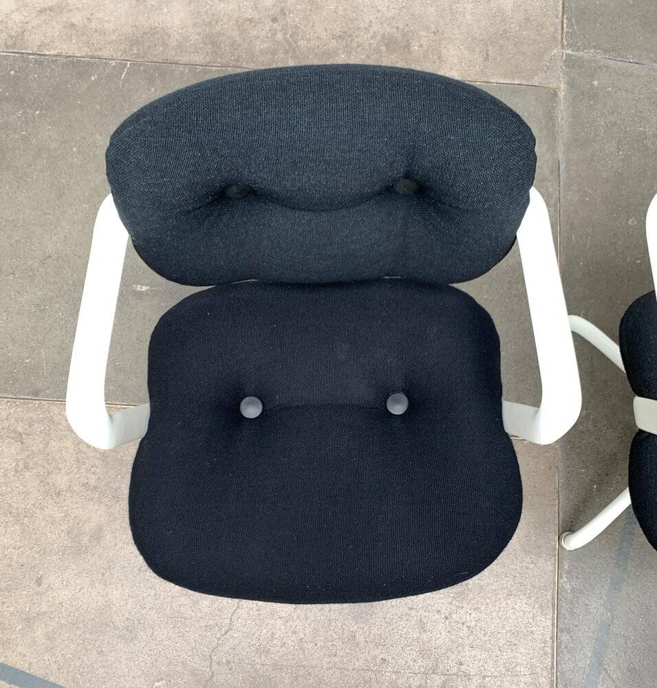 Set of chairs model Space Age 2038 by Bruce Hannah & Andrew Morrison for Knoll International, 1970s.