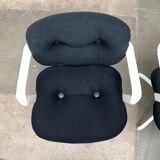 Set of chairs model Space Age 2038 by Bruce Hannah & Andrew Morrison for Knoll International, 1970s.