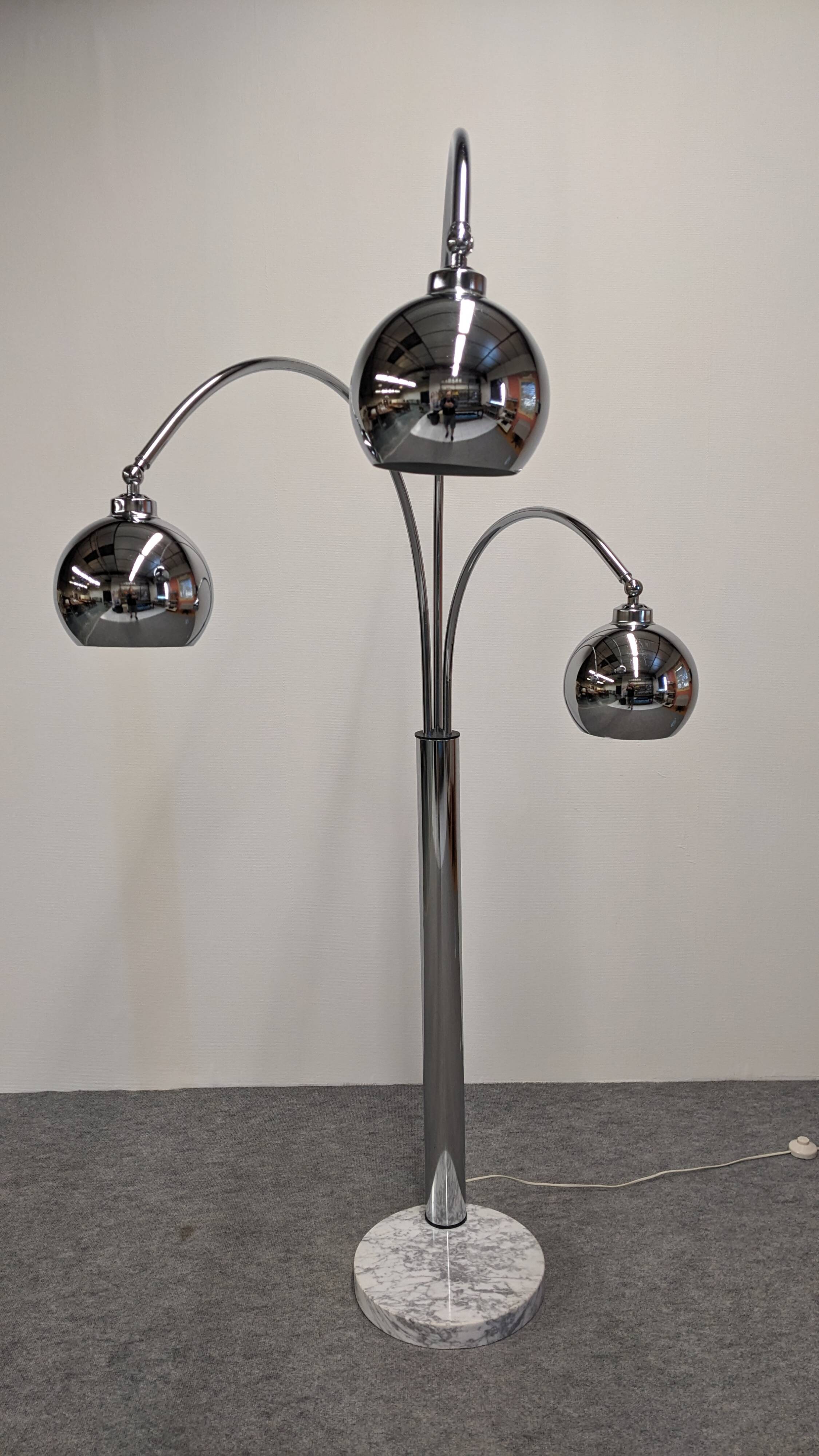 Lampadaire Muguet Eye ball Space age de Goffredo Reggiani, Italie vers 1970