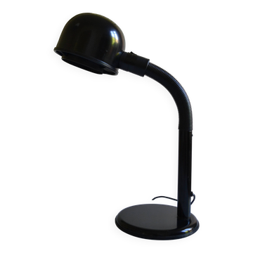 Black goose neck desk lamp ALDA 1980 Swedish Mid-Century