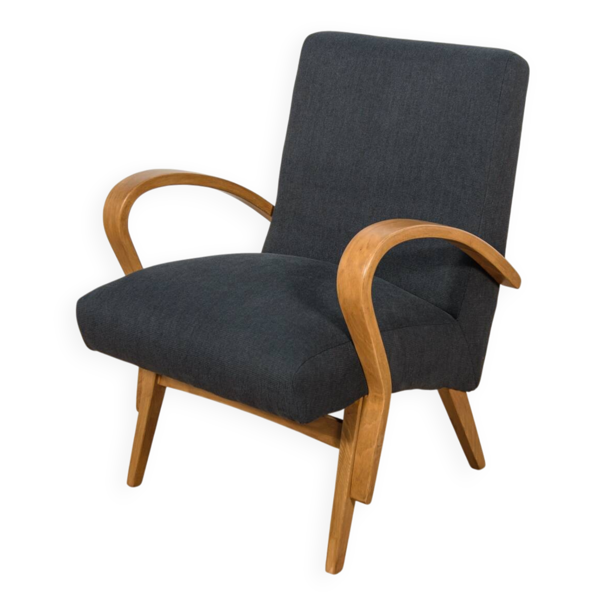 Mid Century Armchairs, Czechoslovakia, 1960s,