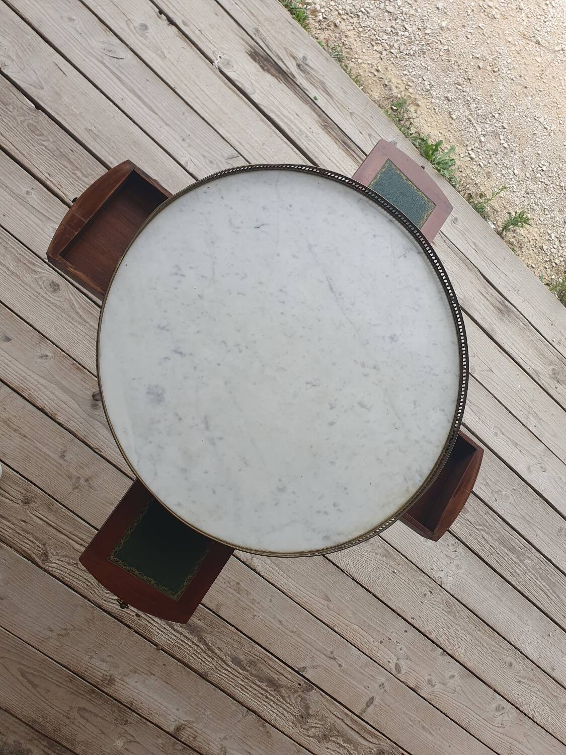 Hot water bottle table