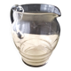 Jug, pitcher, glass water carafe with a frosted design 1.2 L