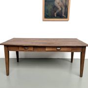 Table de ferme en chêne massif, années 30