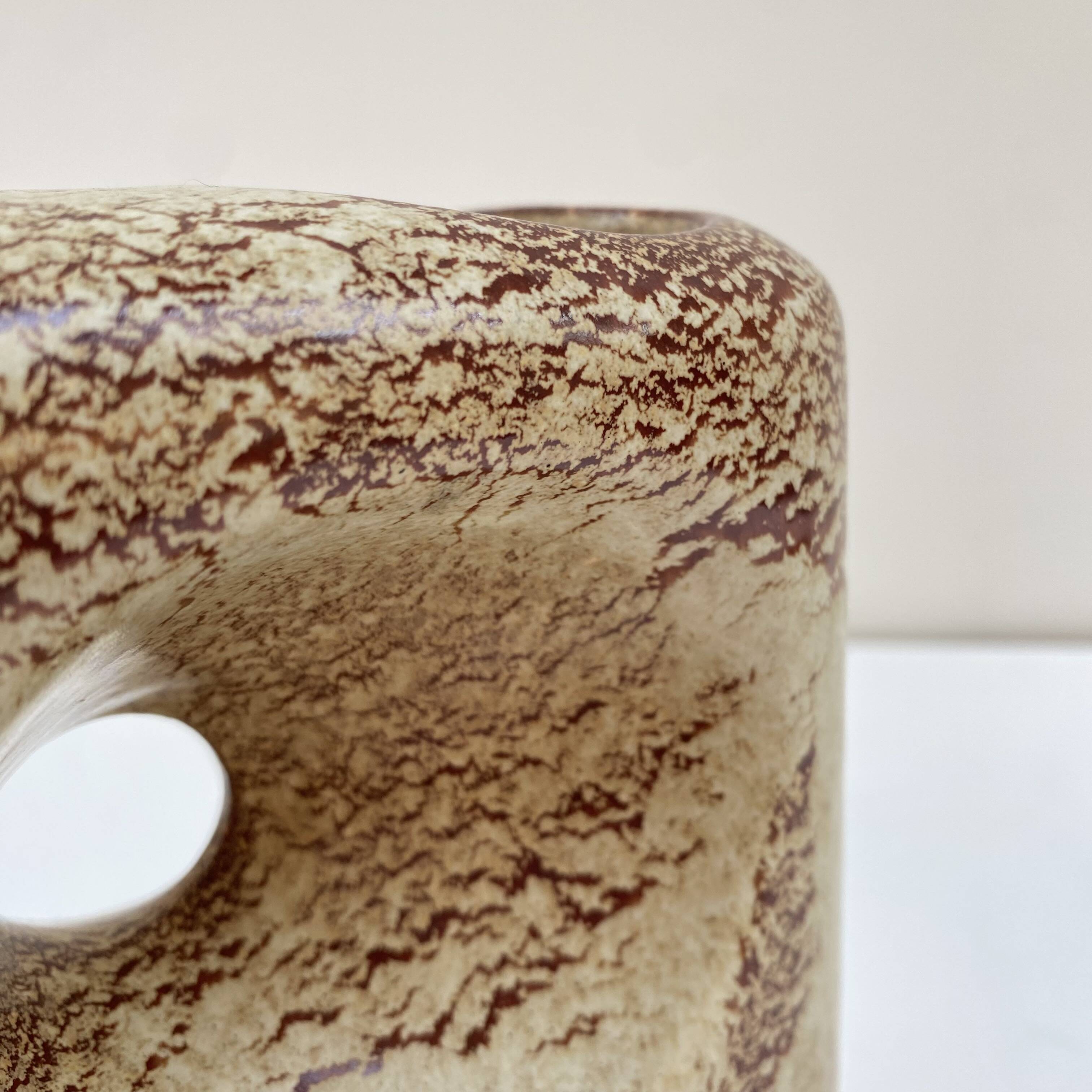 Italian ceramic vase Roberto Rigon for Bertoncello