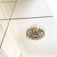Vintage Murano glass chandelier, solid brass, Spain 1960s.