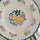 Set of 6 large flat plates Longwy Vieux Rouen vintage