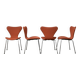 4 chaises Fritz Hansen Butterfly rembourrées