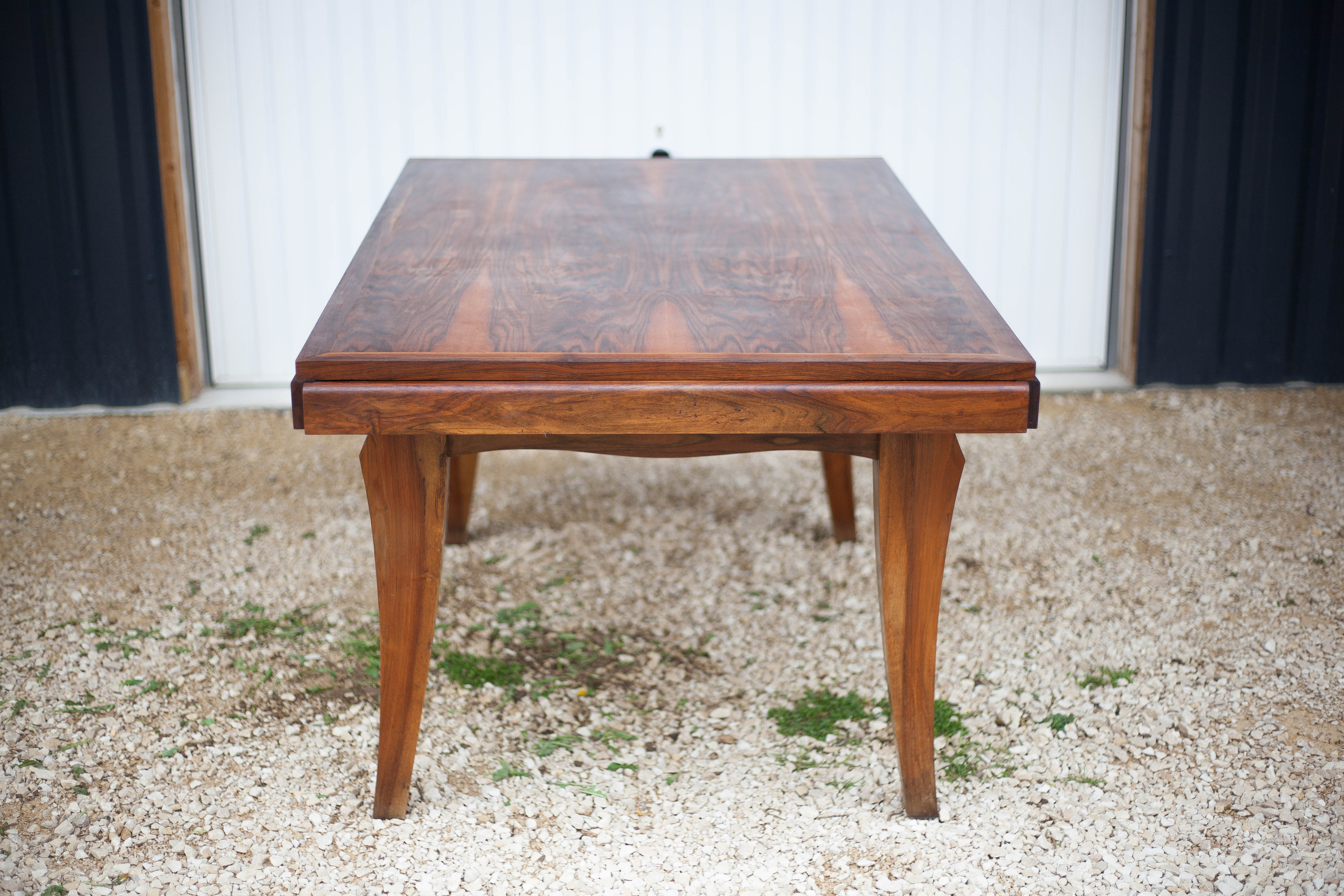Art-Deco style wooden dining table