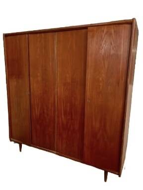 Vintage Scandinavian teak wardrobe