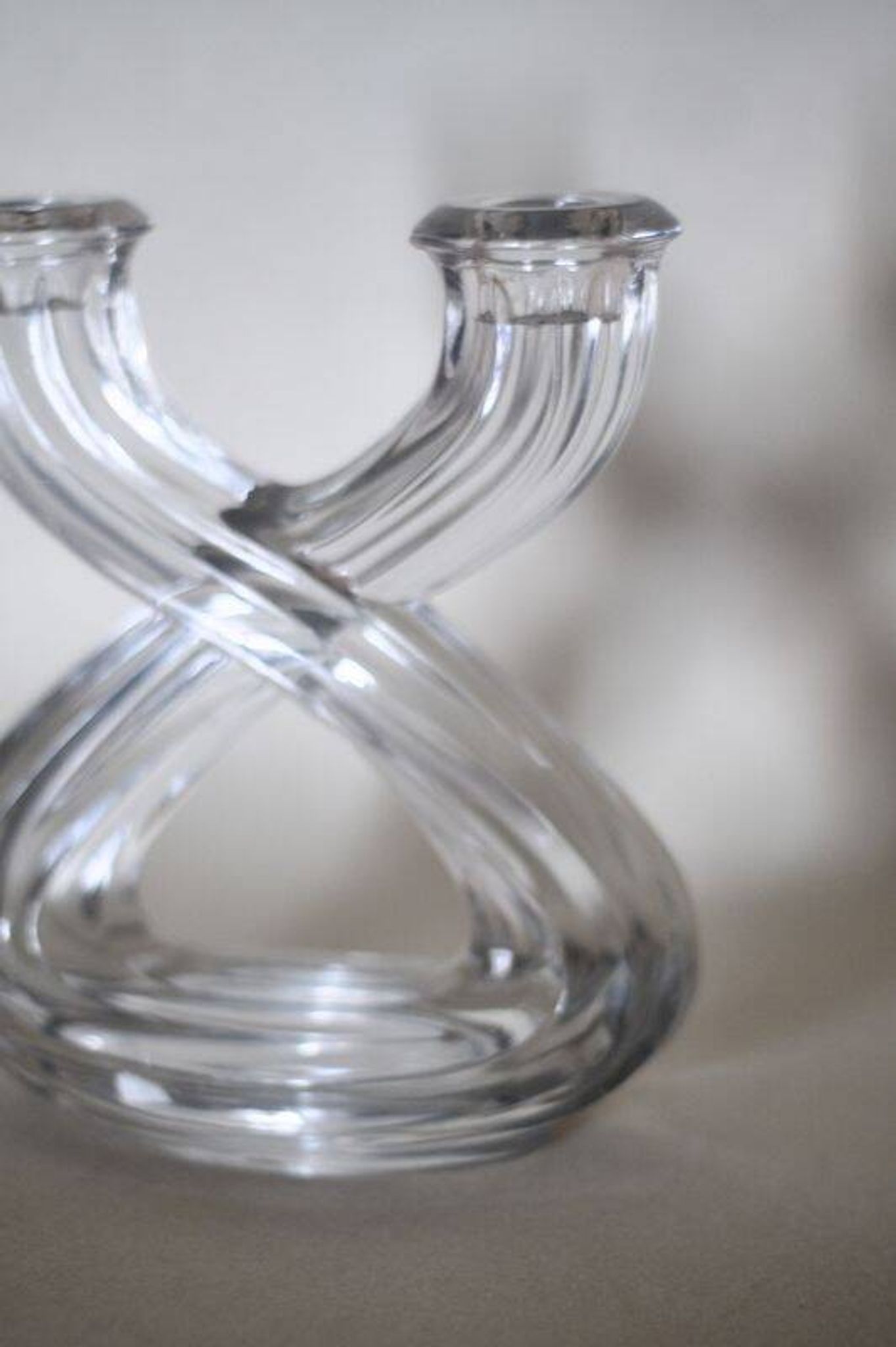 Bougeoir en cristal de Vannes