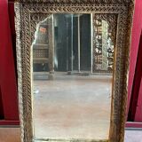 Miroir en bois de Teck 18éme, Inde Rajasthan