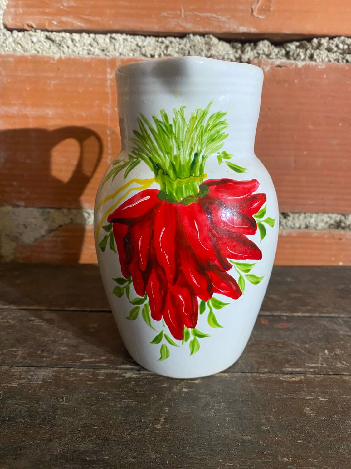 Old Pichet ARTESIA White Ceramic Vintage Peppers Decor #D516
