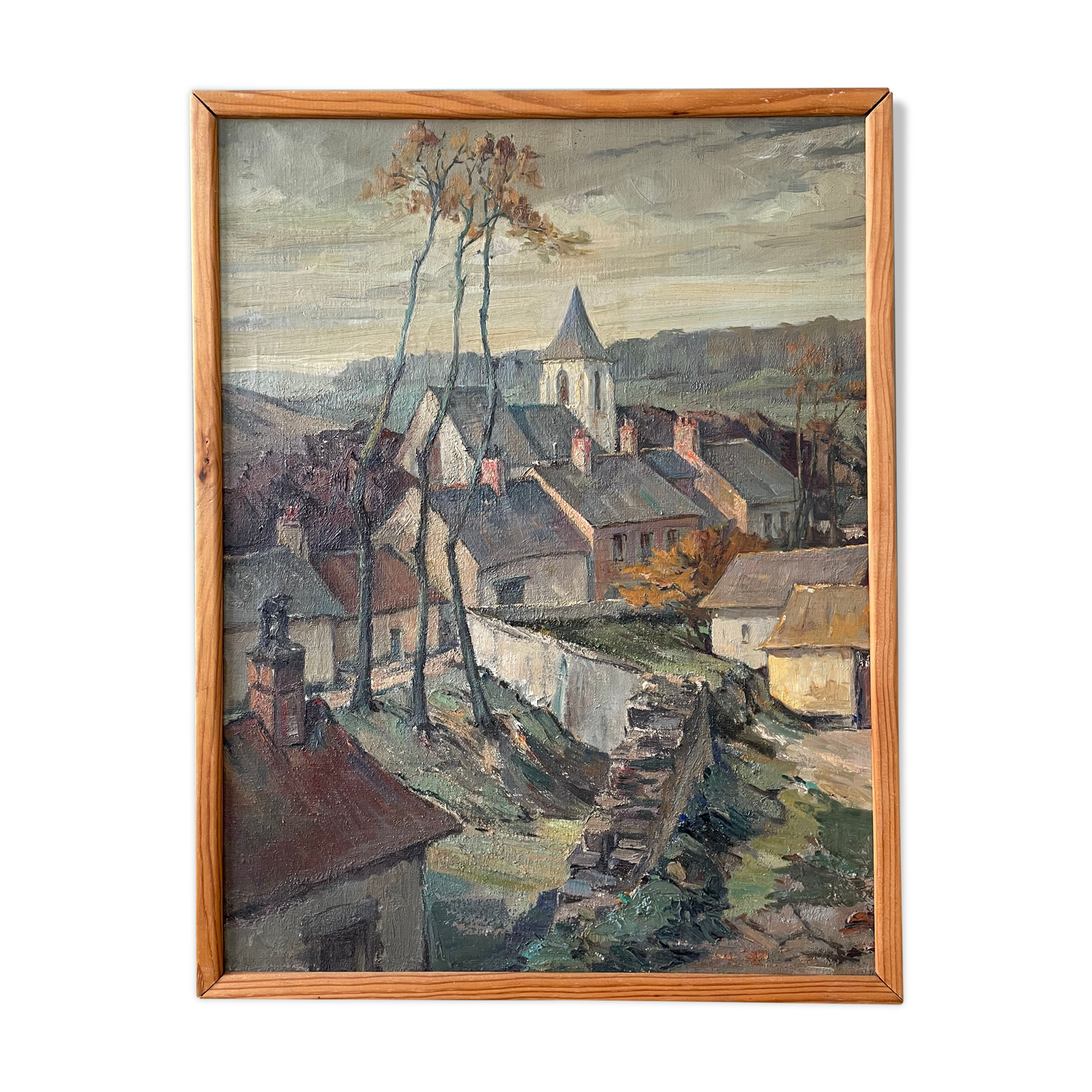 Old painting, oil on canvas