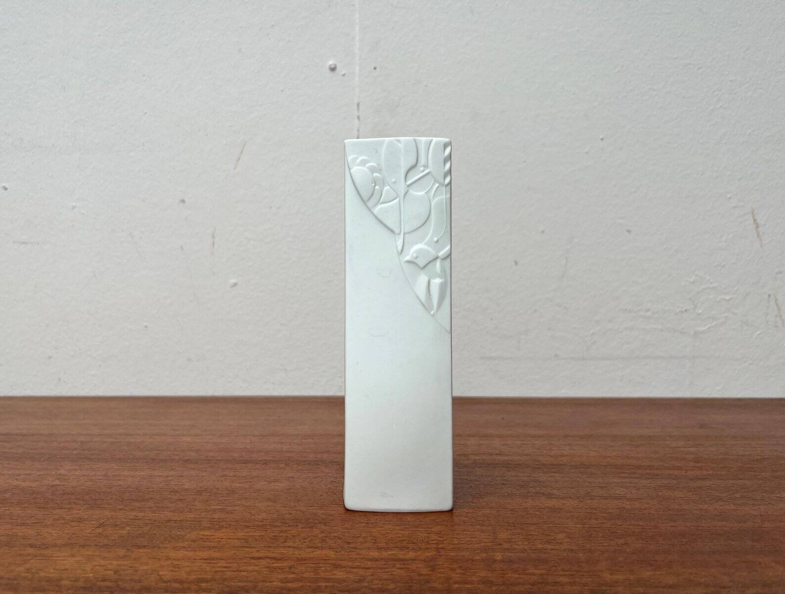 Vintage German vase in white porcelain by KPM Royal Porcelain, 1970s.