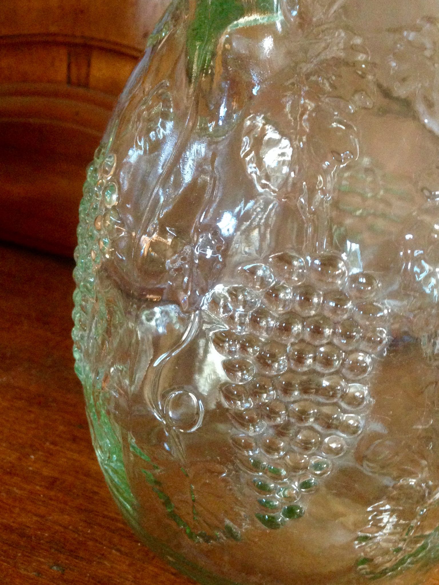 Bouteille en verre moulé vintage 1,75cl