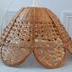 Wicker suspension / rattan flowers petal 70s