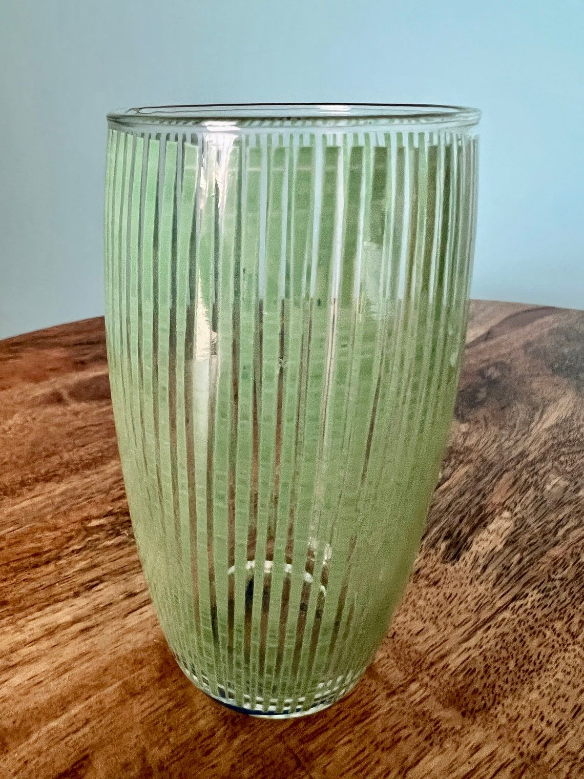 Colored glasses for water and wine mid-century modern 50s 60s