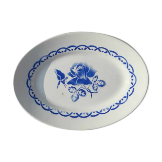 Plat oval vintage digoin sarreguemines