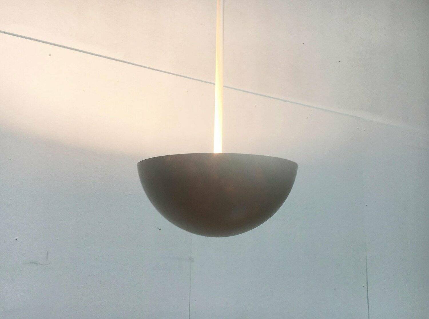 Mid-century modern style fiberglass pendant light, 1960s, set of 2.