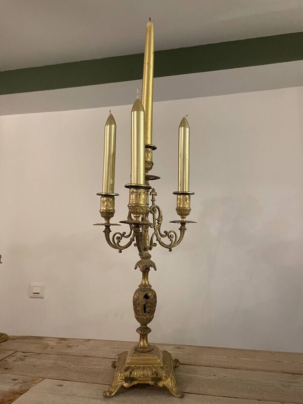 Candélabre en bronze style Napoleon III