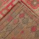 Vintage Runner Kilim, Tons Rose et Beige, Motifs Anatoliens Géométriques