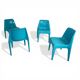 Set of 4 Schröder & Henzelmann Space Age Dining Chairs, 1970