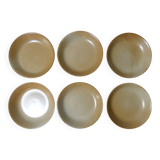 6 Vintage Village Stoneware Soup Plates