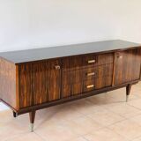 Vintage Macassar ebony sideboard 1970