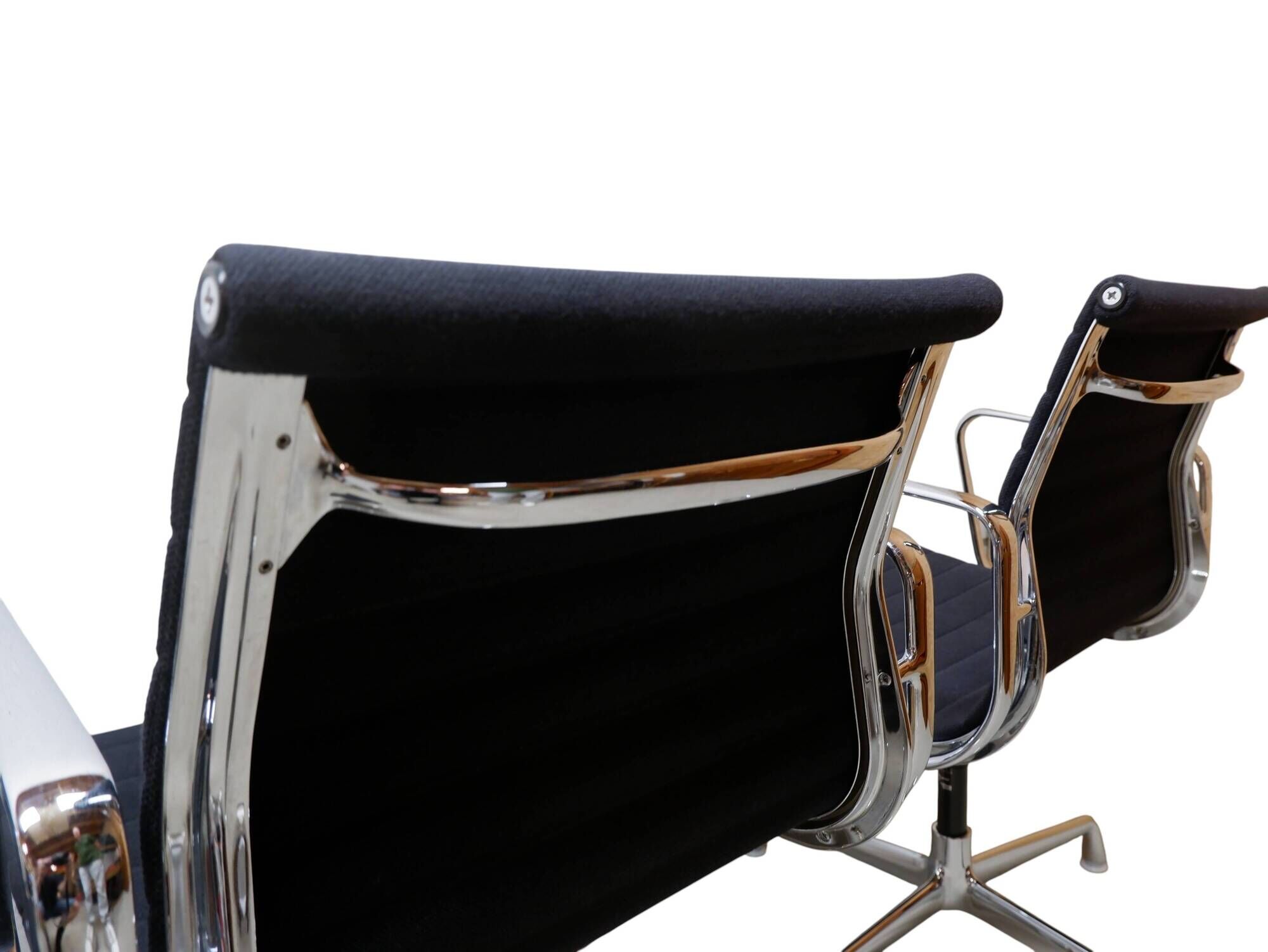 Set of 4 Vitra EA 108 chairs, black hopsak