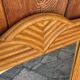 Vintage bamboo large mirror