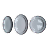 3 antique serving dishes