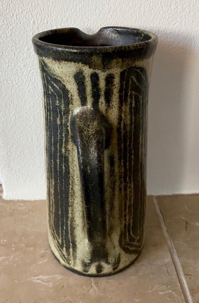 Mid Century Modern Ceramic Pitcher, Vase By Han Cornelissen