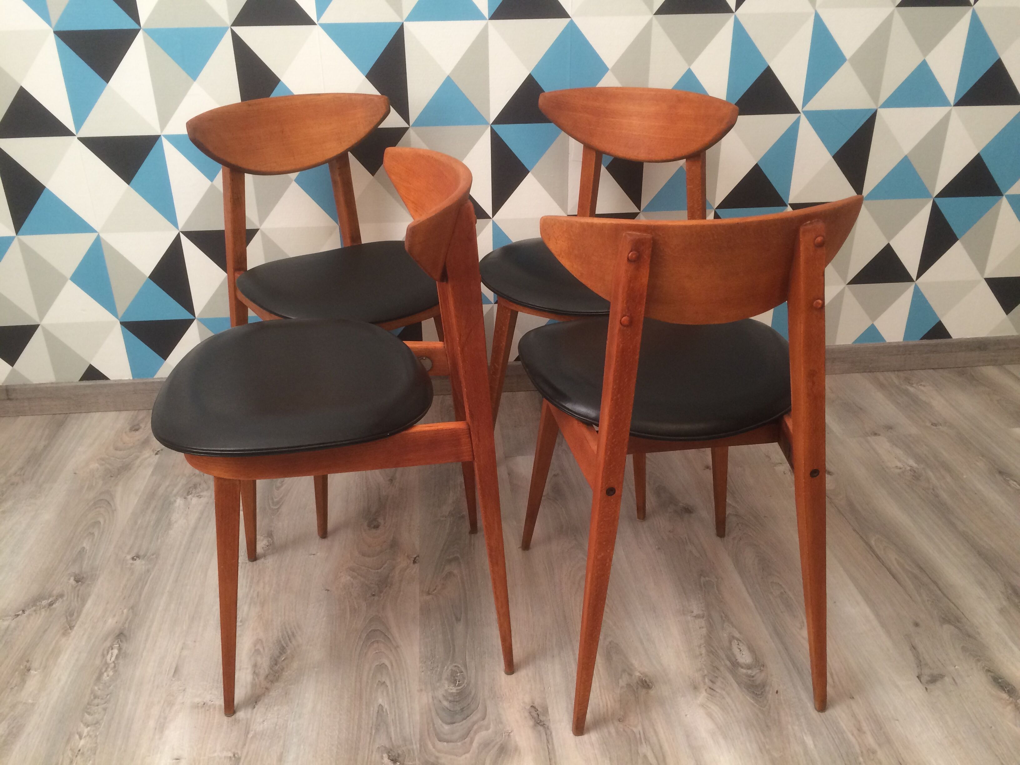 Chaises modèle "fontaria" de chez baumann vers 1970